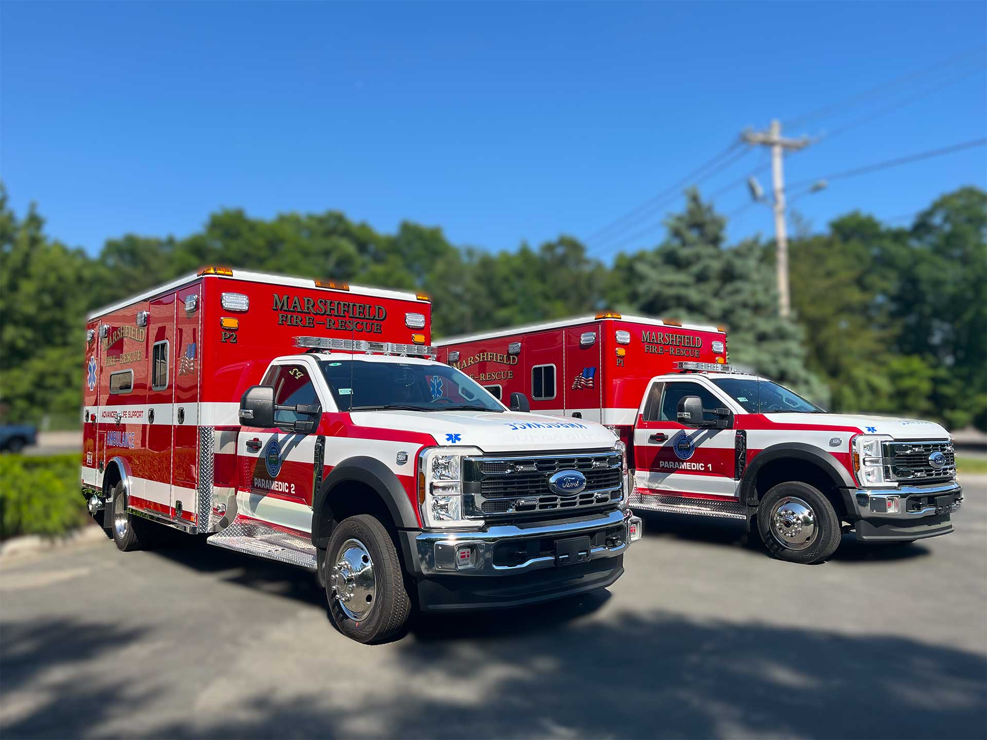 Marshfield, MA – Two (2) Horton / Ford F550 Type I Ambulances